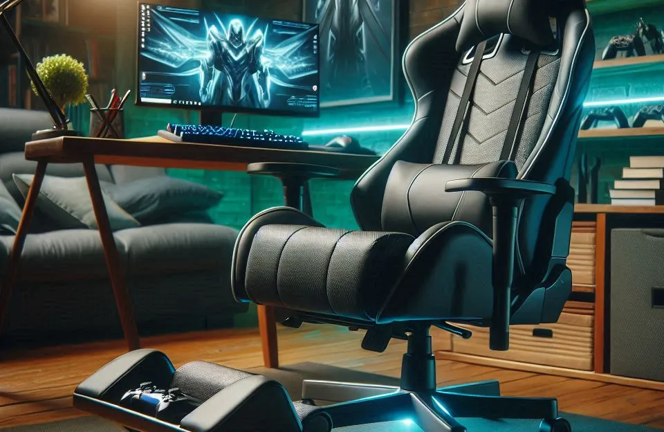 Cadeira Ergonômica Gamer com Apoio para os Pés