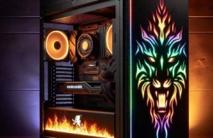 COUGAR GAMING Duoface RGB PC Capa Preta + 2 Painéis: Performance e Estilo