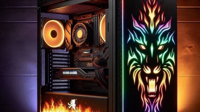 COUGAR GAMING Duoface RGB PC Capa Preta + 2 Painéis: Performance e Estilo