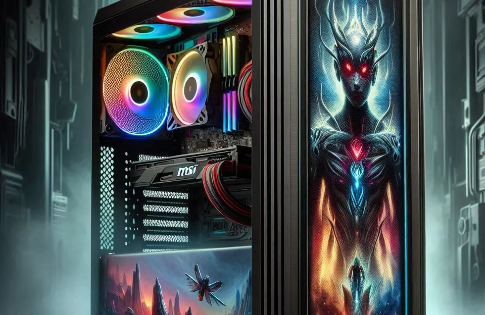 Gabinete MSI MAG FORGE 112R ARGB FAN Mid Tower