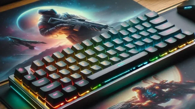 Teclado Mecânico Sem Fios AULA F75 Pro: Compacto, RGB e Personalizável