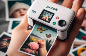 Mini impressora térmica de bolso Ponek T02: Adesivos e Fotos na Palma da Mão