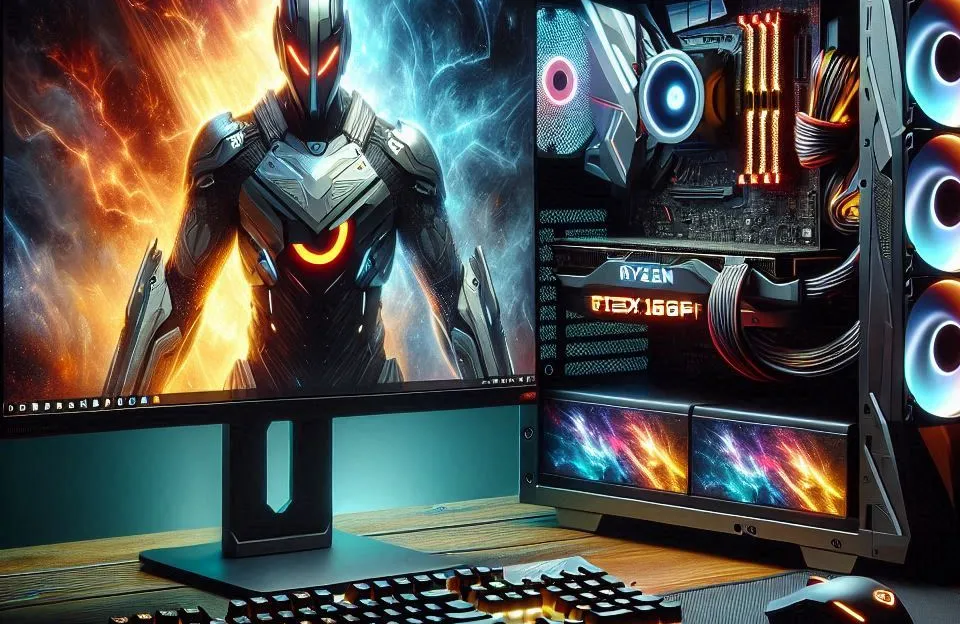 PC Gamer Ryzen 7 5700G, GTX 1660 Super, 32GB RAM, SSD 960GB