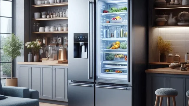 Samsung Geladeira Side By Side RS52 com All Around Cooling™ 490L Inox Look 220V