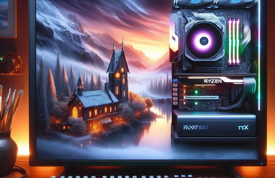 PC Gamer Ryzen 7 5700x, RTX 4060ti, 32GB RAM, 1TB NVMe