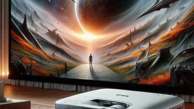 Projetor Epson EpiqVision LS-650W Laser 4K Ultra Curta Distância