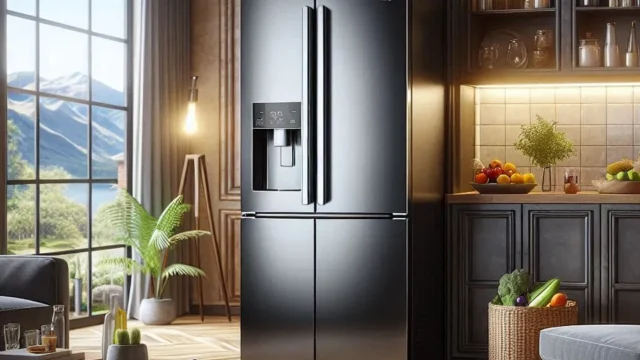 Geladeira Electrolux Multidoor Efficient com Autosense e Inverter 590L Black Inox Look (IM8B) 220V