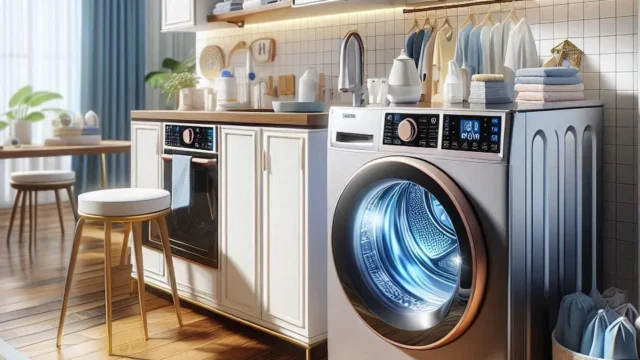 Lava e Seca Hisense 13kg Steam Titanium Com 13 Programas De Lavagem