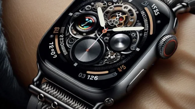 Apple Watch Series 7 (GPS + Cellular) com Caixa em Aço Inoxidável de 45 mm e Pulseira Milane Grafite