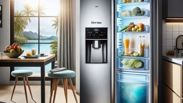 Geladeira Electrolux Frost Free 490L Efficient com AutoSense Inverse Inox Look (IB7S) 220V