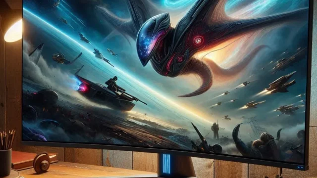 Monitor Gamer Curvo Alienware QD-OLED de 34" AW3423DWF: Imersão e Qualidade de Imagem