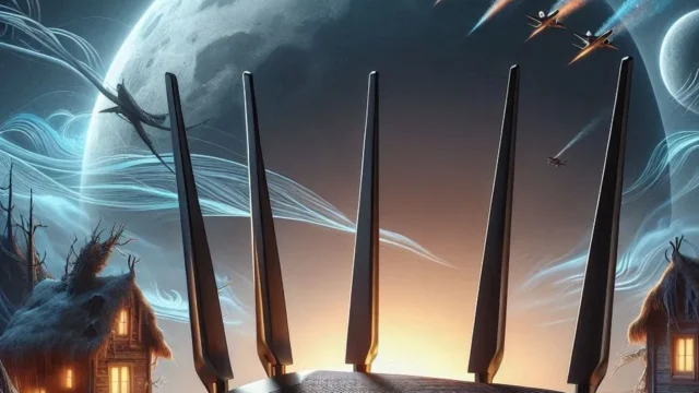 NETGEAR Nighthawk Router WiFi 7 Tri-Band RS300 BE9300 – Cobertura e Velocidade Excepcionais