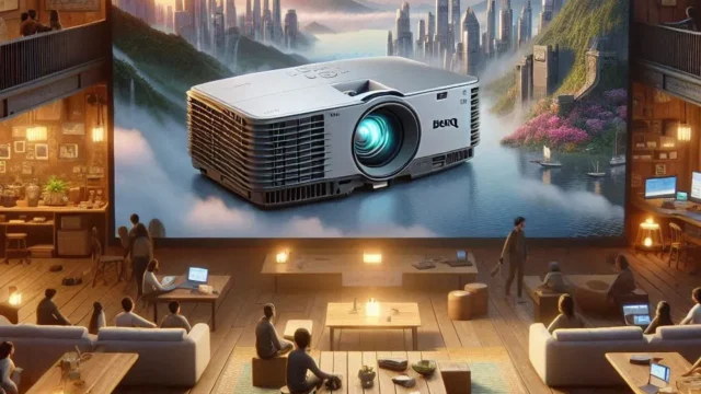 Projetor BenQ Corporativo SVGA para Apresentações – 4.000 ANSI Lúmens e 20.000:1 de Contraste