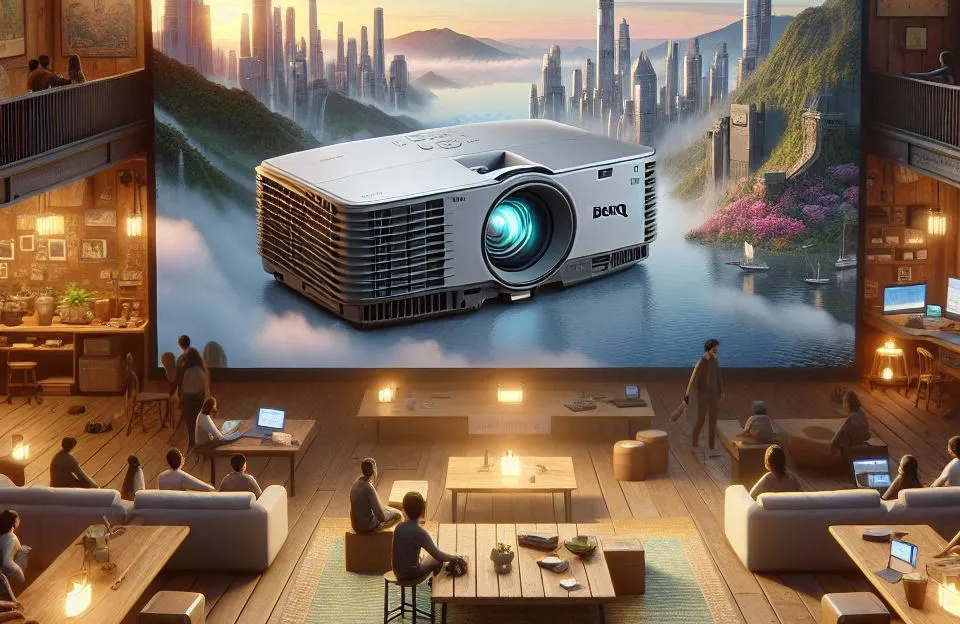 Projetor BenQ Corporativo SVGA para Apresentações – 4.000 ANSI Lúmens e 20.000:1 de Contraste