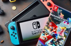 Nintendo Switch Console Joy-Con com Mario Kart 8 e Nintendo Switch Online