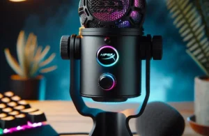 HyperX QuadCast S - Microfone Condensador USB RGB para Jogos e Streaming