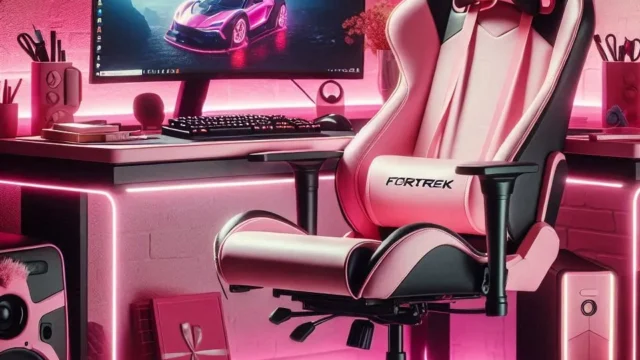 Cadeira Gamer Cruiser Rosa Fortrek - Conforto e Estilo para Gamers