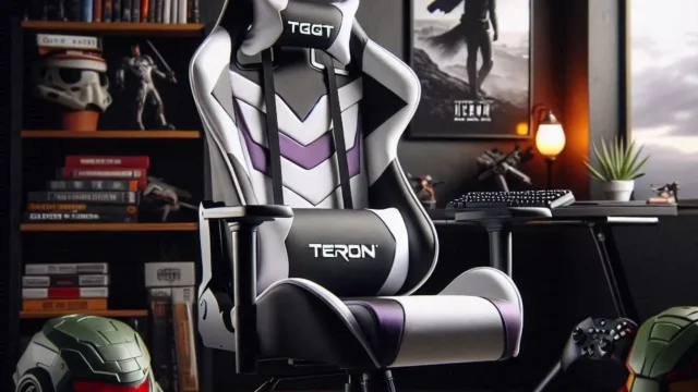 Cadeira Gamer TGT Heron TC com Almofadas e Inclinação Ajustável
