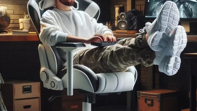 Cadeira Ergonômica Gamer Com Apoio Para Os Pés Branco: Conforto e Estilo para Longas Sessões de Jogo
