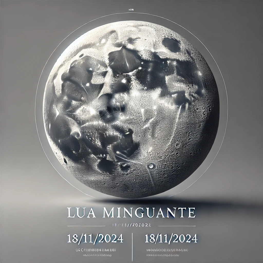 Fase da Lua Hoje: Minguante Gibosa - 18/11/2024