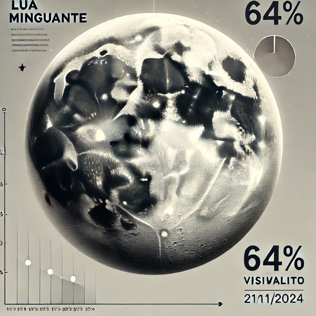 Fase da Lua Hoje: Minguante Gibosa - 21/11/2024