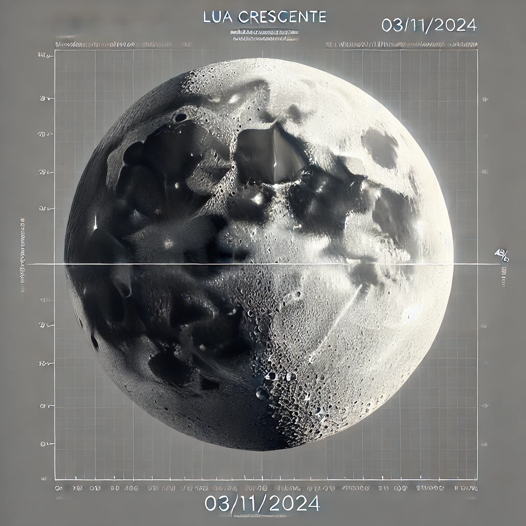 Fase da Lua Hoje: Crescente - 03/11/2024
