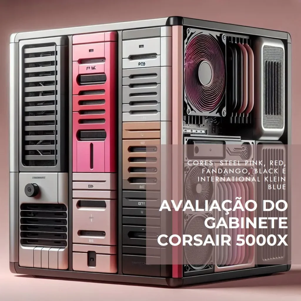 Gabinete Corsair Gamer 5000X RGB - Mid Tower, Vidro Temperado
