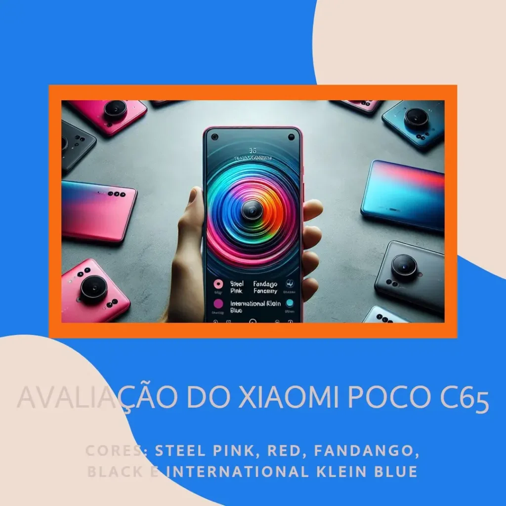 Smartphone Xiaomi POCO C65 com 8GB de RAM, 256GB de Armazenamento
