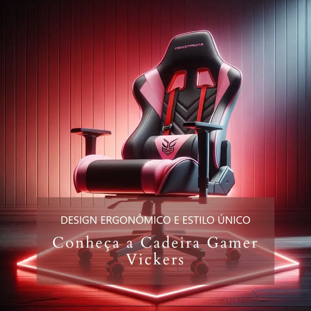 Cadeira Gamer Vickers Fortrek com Apoio Ergonômico