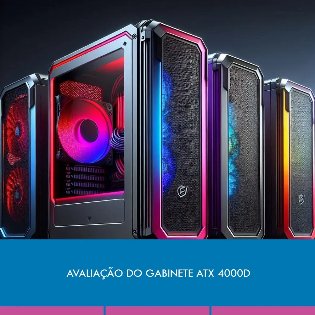 Gabinete ATX Mid Tower Corsair 4000D Airflow: Design e Resfriamento Avançado