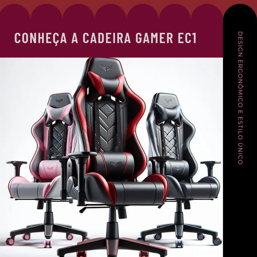 Cadeira Gamer EC1 ThunderX3: Conforto e Design para Longas Sessões de Jogo