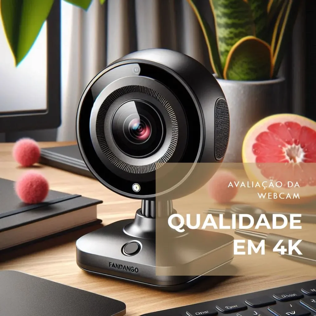 Webcam EMEET S600 4K com Microfone e Foco Automático