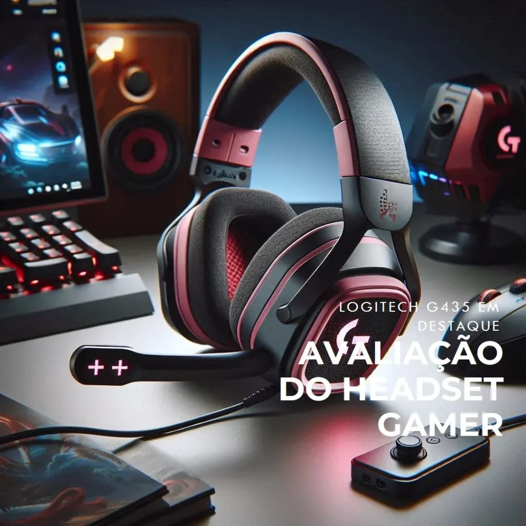 Headset Gamer Sem Fio Logitech G435 LIGHTSPEED: Design Confortável e Conectividade Versátil