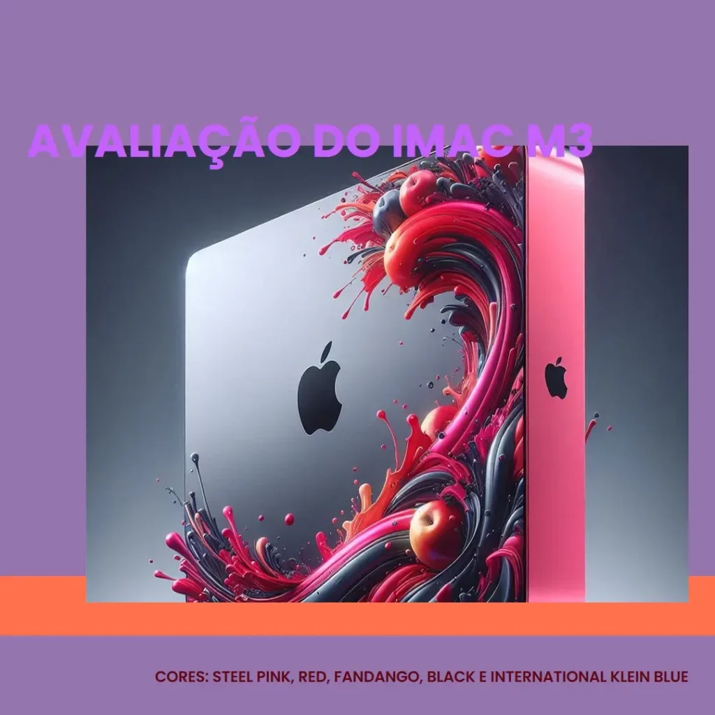iMac de 24 polegadas com Chip M3: Desktop Completo para Produtividade e Entretenimento