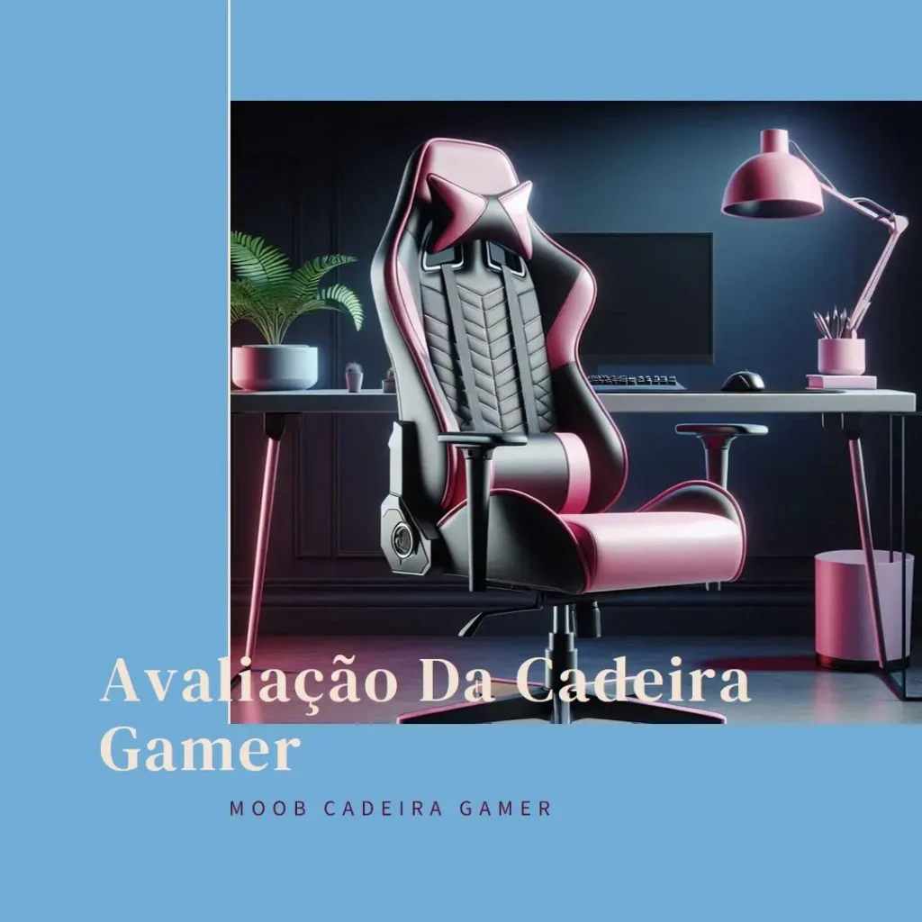 Moob Cadeira Gamer Reclinável GT Racer Com Almofadas para Lombar e Pescoço