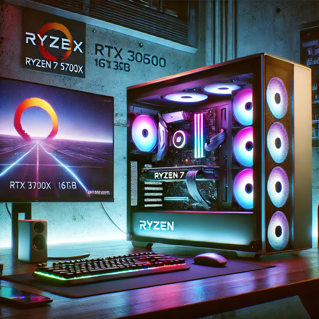 PC Gamer Ryzen 7 5700X, RTX 3050, 16GB, SSD 500GB