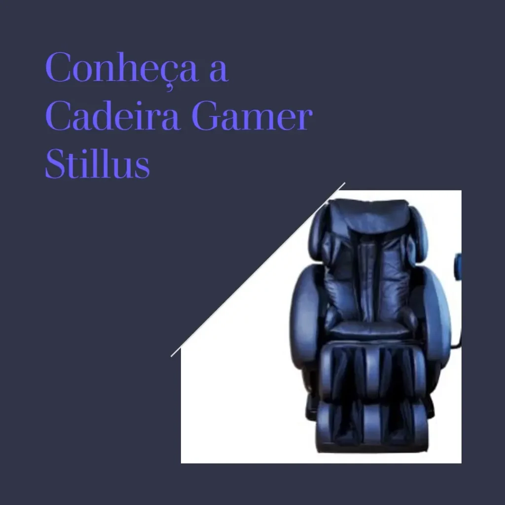 Cadeira Gamer Stillus Ergonômica Com Apoio Para Os Pés