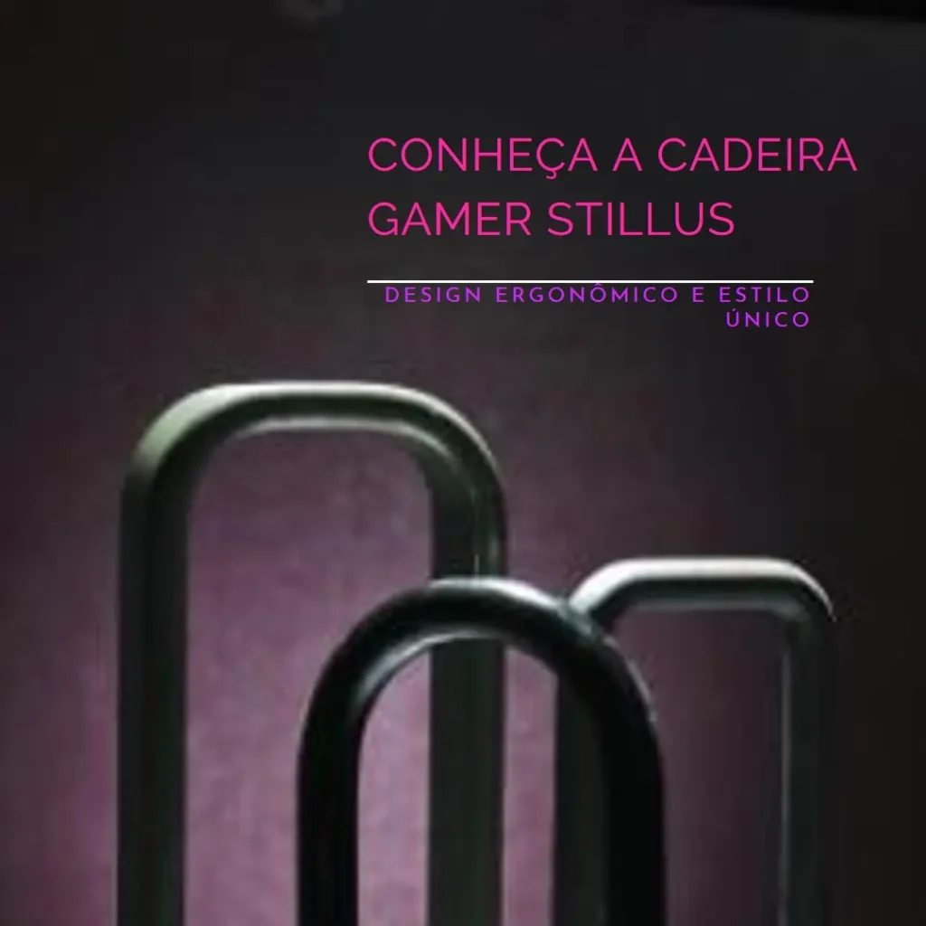 Cadeira Gamer Stillus Ergonômica Com Apoio Para Os Pés