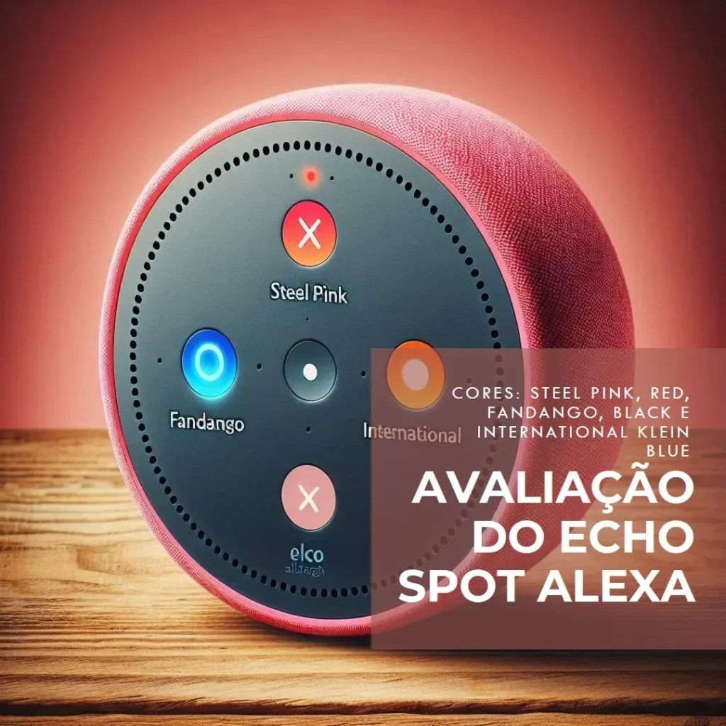 Novo Echo Spot com Alexa | Despertador inteligente com som vibrante