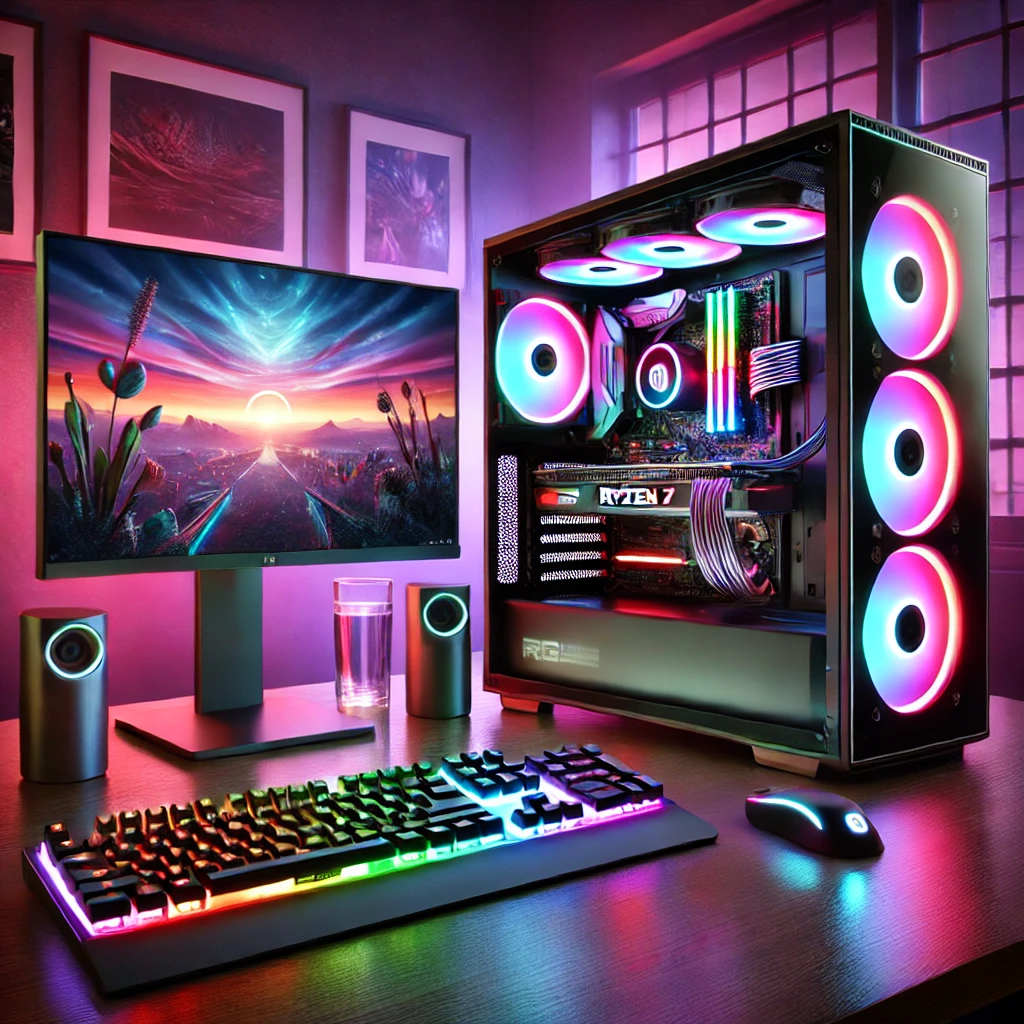 PC Gamer AMD Ryzen 7 5700X3D, RTX 4060, 32GB DDR4 e 1TB SSD NVMe