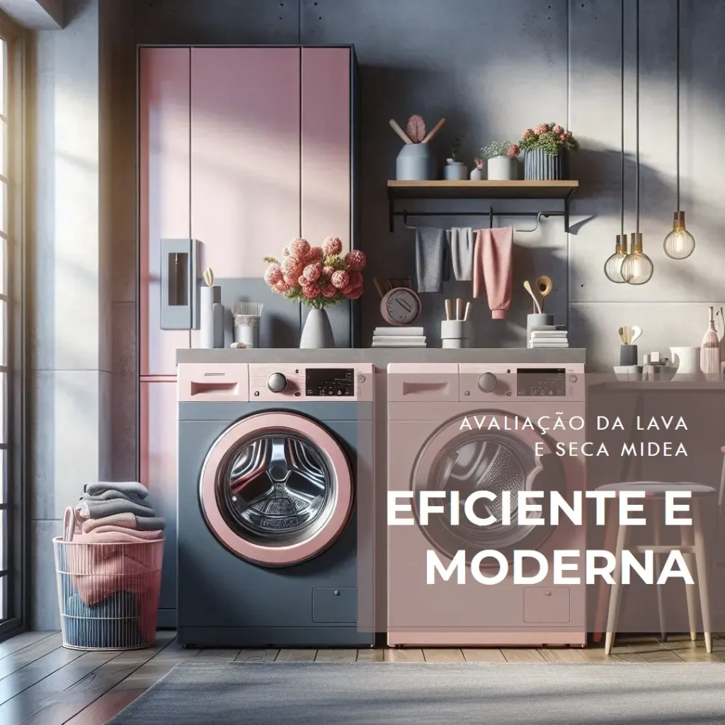 Lava e Seca Frontal 11Kg Heathguard Smart Automática 110V, Midea