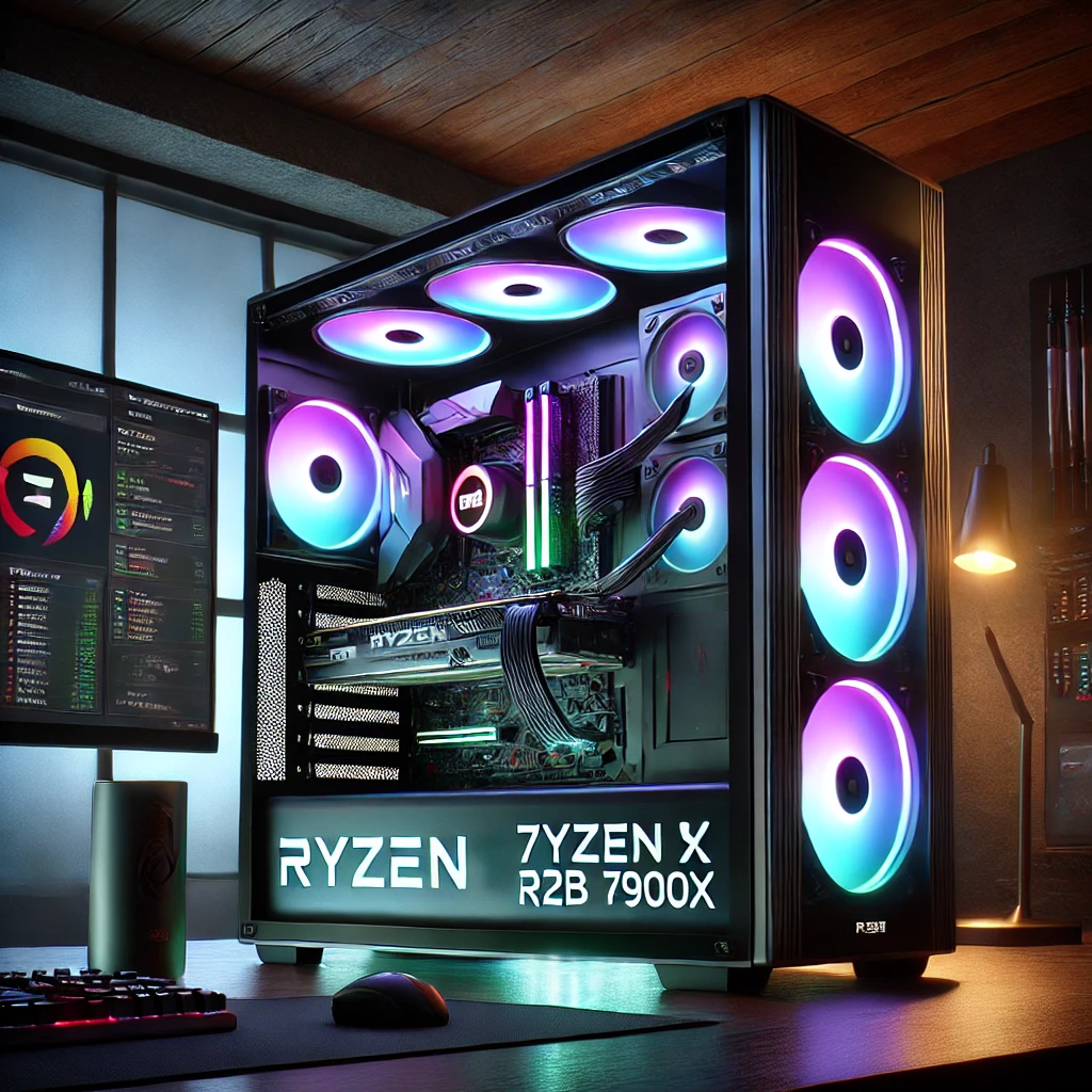 PC Gamer AMD Ryzen 9 7900X, RTX 4090, 32GB DDR5 e SSD 2TB M.2 NVMe