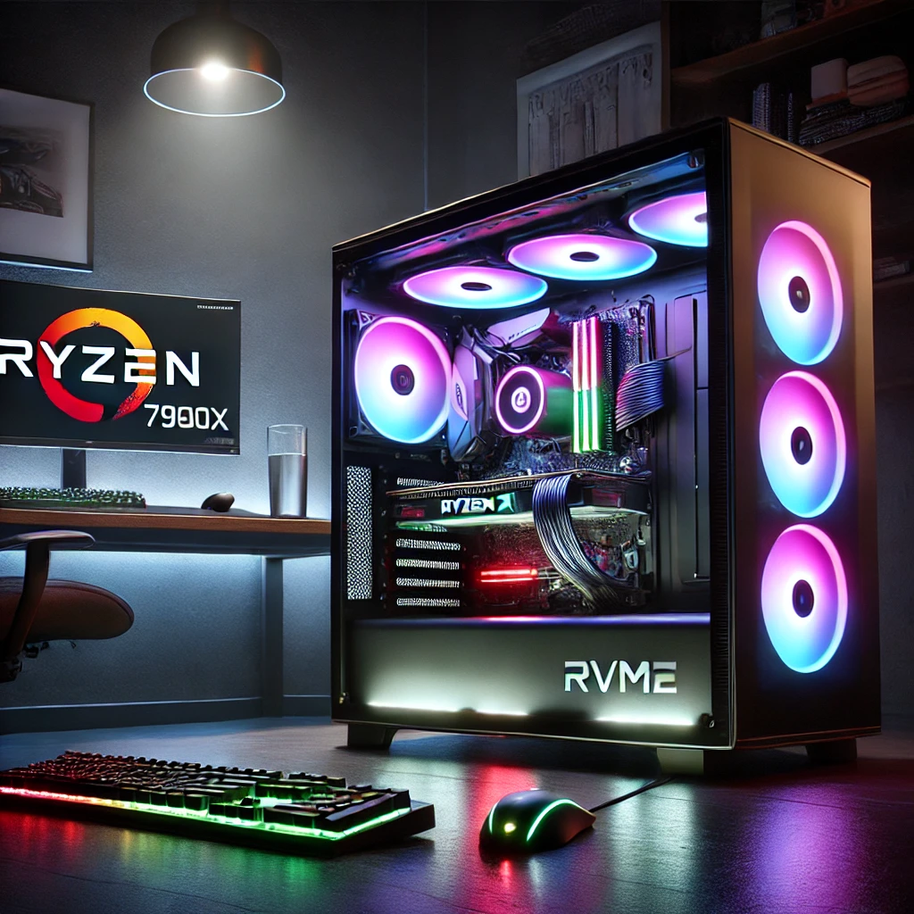 PC Gamer AMD Ryzen 9 7900X, RTX 4060 Ti, 32GB DDR5 e 2TB NVMe