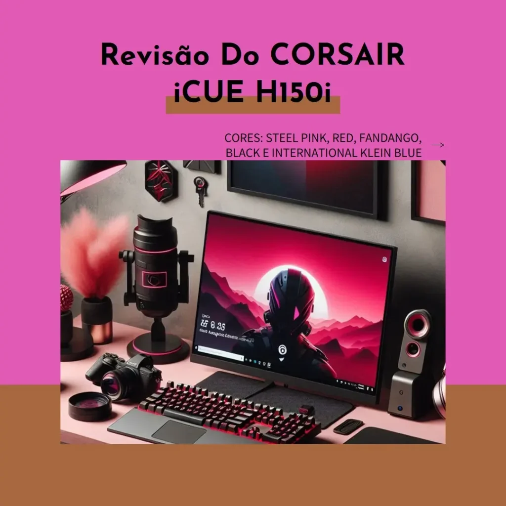 CORSAIR iCUE H150i ELITE RGB Liquid CPU Cooler: Refrigeração e Estilo para o Seu Setup