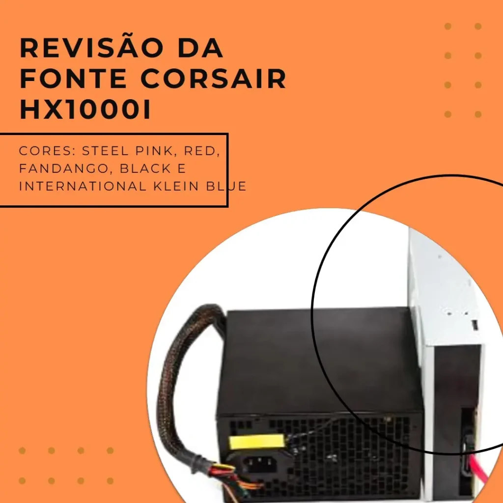 Fonte Corsair HX1000i: Potência e Eficiência para Gamers e Profissionais