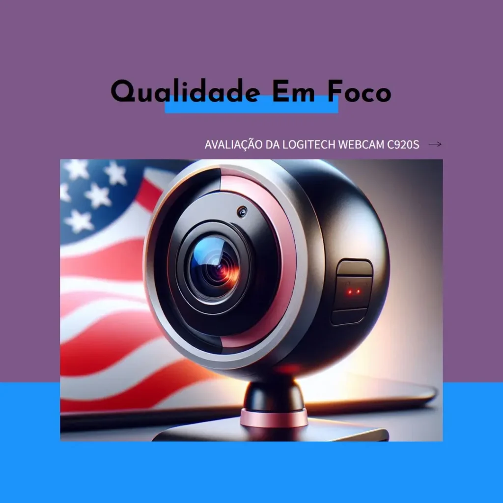 Logitech Webcam C920S HD Pro com Obturador de Privacidade – Câmera 1080p e Microfone Integrado