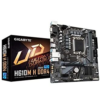 Placa Mãe Gigabyte H610M H DDR4, Chipset H610, Intel LGA 1700, mATX, DDR4