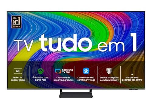 Samsung Smart TV 55" QLED 4K 55Q65D - Tecnologia de Pontos Quânticos, Design AirSlim