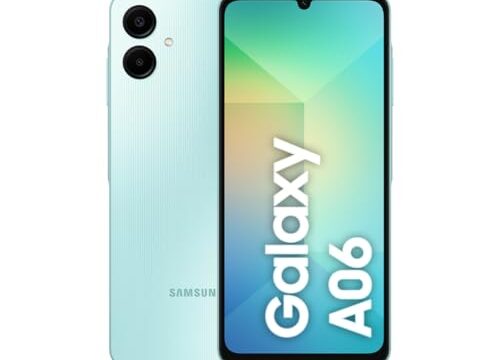 Smartphone Samsung Galaxy A06 128GB, 4GB RAM, Processador Octa-Core, Bateria de 5000mAh, Tela Infinita de 6.7", Câmera Traseira Dupla, Dual Chip - Verde Claro