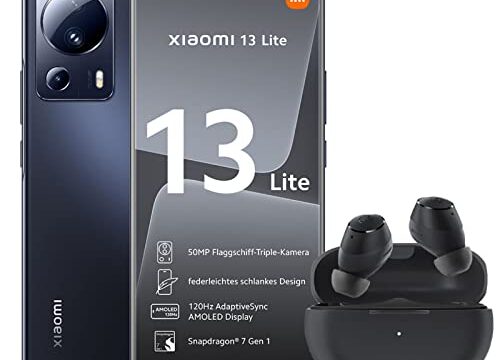 Smartphone Xiaomi 13 Lite 5G Preto 8GB ROM 256GB ROM (No Brasil) AMOLED 6,55", 120Hz, Corning® Gorilla® Glass 5, 4500mAh, 67W, Snapdragon® 7 Gen 1, 50 MP, NFC, MIUI 14